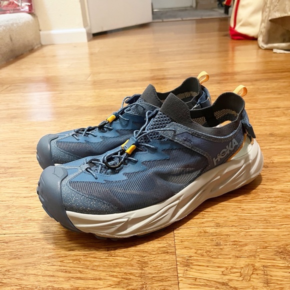 Hoka One One Hopara 2 Men's Athletic Blue Hiking Sandals adjustable strap. Sz 12